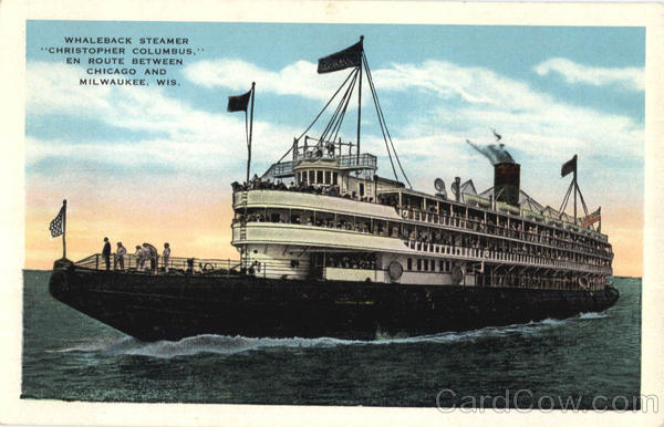 Whaleback Steamer Christopher Columbus Boats, Ships