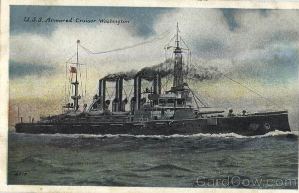 U. S. S. Armored Cruiser Washington Boats, Ships