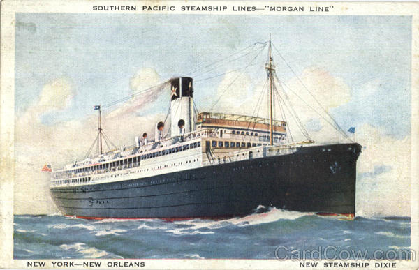 Southern Pacific Steamship Lines Morgan Line Steamers
