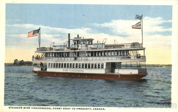 Steamer Miss Vandenberg Prescott Canada Steamers
