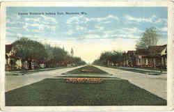 Carney Boulevard Marinette, WI Postcard Postcard