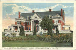 Penna. Osteopathic Sanatorium York, PA Postcard Postcard
