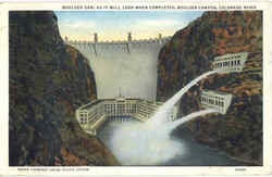 Boulder Dam Nevada Postcard Postcard