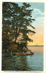 In The Good Old Summertime On Lake Winnepesaukee, Lake Winnepesaukee Postcard