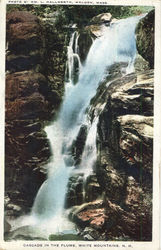 Cascade In The Flume, White Mountains Lincoln, NH Postcard Postcard