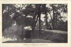 Bridge Over Spicket River Salem, NH Postcard Postcard