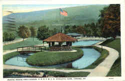 Rustic House And Lagoon P. R. R. Y. M. C. A. , Athletic Park Postcard