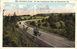 Horseshoe Curve Factoryville, PA Postcard Postcard