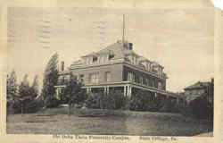 Phi Delta Theta Fraternity Campus Postcard