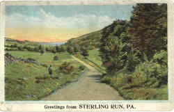 Greetings From Sterling Run Pennsylvania Postcard Postcard