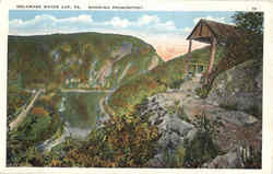 Showing Promontory Delaware Water Gap, PA Postcard Postcard