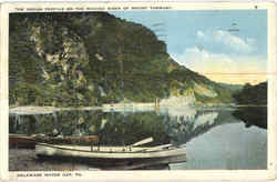 The Indian Profile On The Rugged Sides Of Mount Tammany Postcard