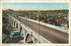 North Hill Viaduct Akron, OH Postcard Postcard