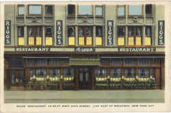 Riggs Restaurant, 33rd Street New York City, NY Postcard Postcard