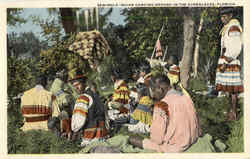 Seminole Indian Camping Ground In The Everglades Postcard