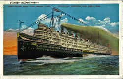 Steamer Greater Detroit Postcard