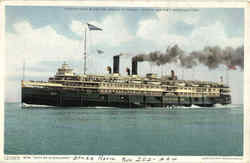 Steamer City Of Cleveland Postcard