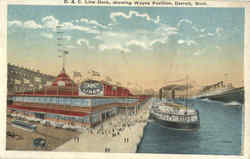 D. & C. Line Dock Postcard