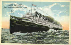 The Great Ship Seeandbee Steamers Postcard Postcard