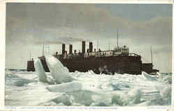 Car Ferry Sainte Marie Postcard