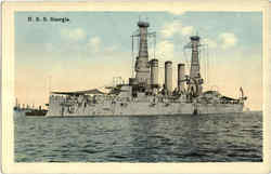 USS Georgia Postcard