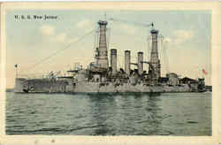 U. S. S. New Jersey Boats, Ships Postcard Postcard