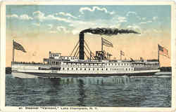 Steamer Vermont Postcard