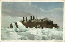 Car Ferry Sainte Marie Postcard