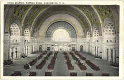Union Station Waiting Room Postcard