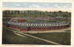 The New Boston & Maine Round House Postcard