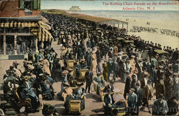 The Rolling Chair Parade on the Boardwalk Atlantic City New Jersey
