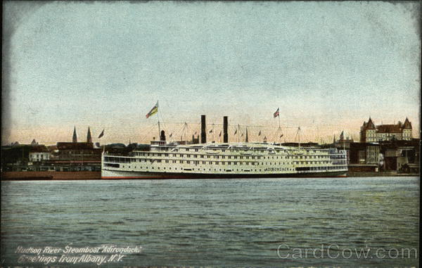 Hudson River Steamboat Adirondack Albany New York
