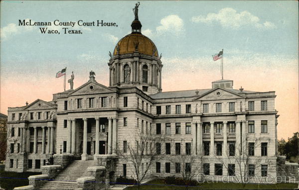 McLennan County Court House Waco TX Postcard McLennan County Court House Waco TX Postcard