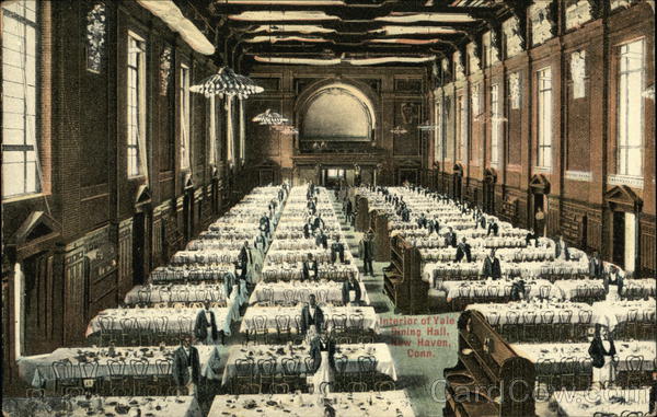 Interior of Yale Dining Hall New Haven Connecticut