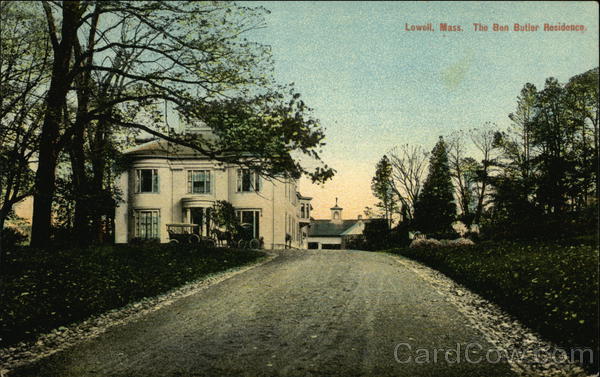 The Ben Butler Residence Lowell Massachusetts