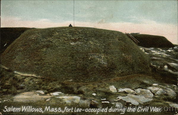Fort Lee occupied during the Civil War. Salem Massachusetts