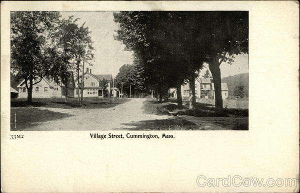 Residential View on Village Street Cummington Massachusetts