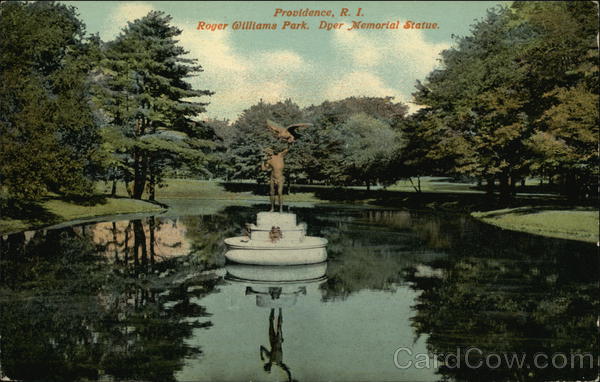 Roger Williams Park. Dyer Memorial Statue. Providence Rhode Island