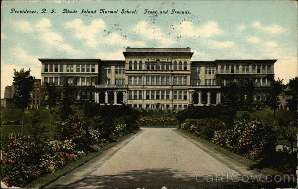 Rhode Island Normal School, front and grounds Providence