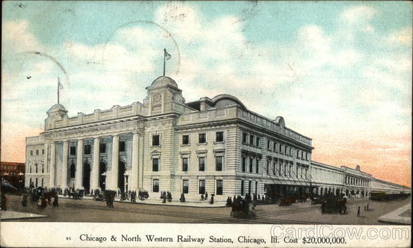 Chicago & North Western Railway Station Illinois