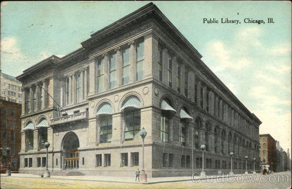 Street View of Public Library Chicago Illinois