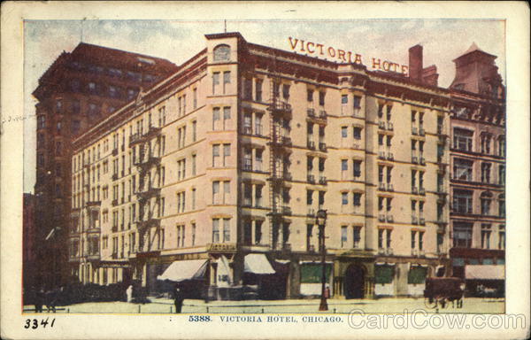 Victoria Hotel Chicago, IL Postcard