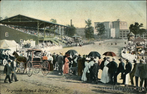 Fairgrounds, showing N.C.R. Dayton Ohio