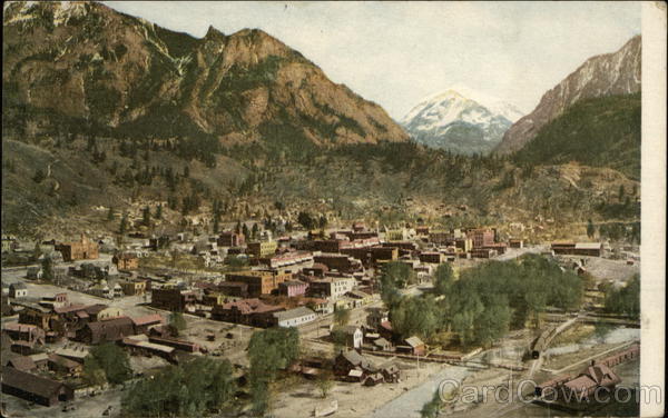 Birdseye View of Town Ouray Colorado