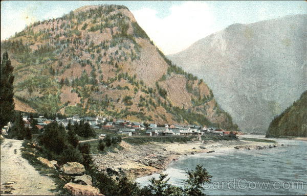 View of Town on River Alaska