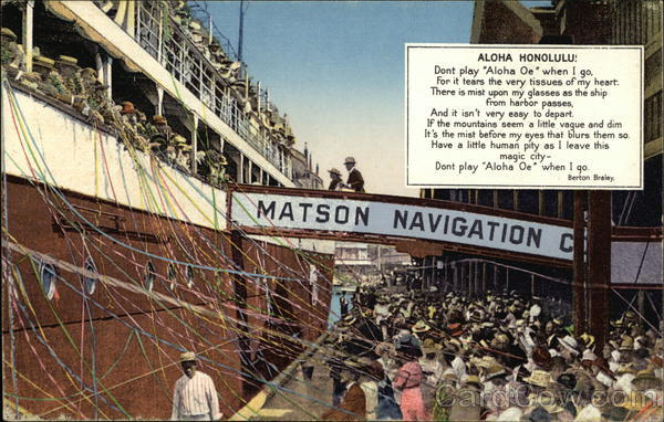 Passenger Ship Docked at Honolulu Hawaii