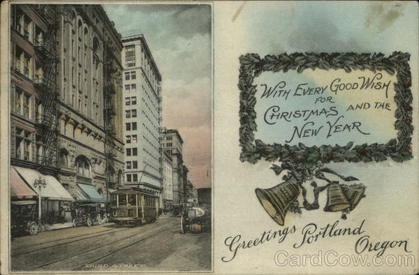 With Every Good Wish for Christmas and the New Year Portland Oregon