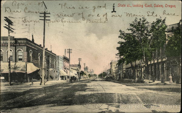 State St., looking east Salem Oregon
