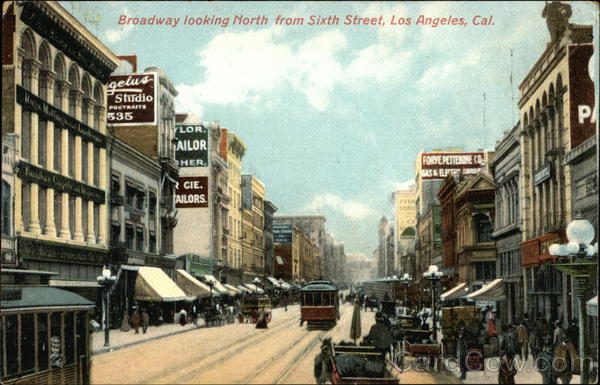 Boadway looking North from Sixth Street Los Angeles California