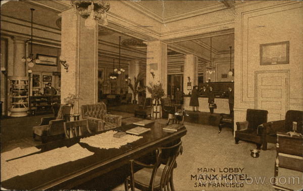Manx Hotel - Main Lobby San Francisco California